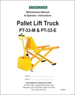 Pallet Lift Truck PT-33-M & PT-33-E